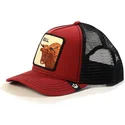 petten-gebogen-rood-snapback-the-farm-van-goorin-bros