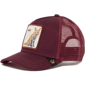 petten-gebogen-rood-snapback-the-farm-van-goorin-bros