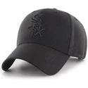 47-brand-curved-brim-schwarzes-logo-chicago-white-sox-mlb-mvp-snapback-cap-schwarz