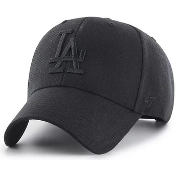 Petten gebogen zwart snapback van Los Angeles Dodgers MLB van 47 Brand