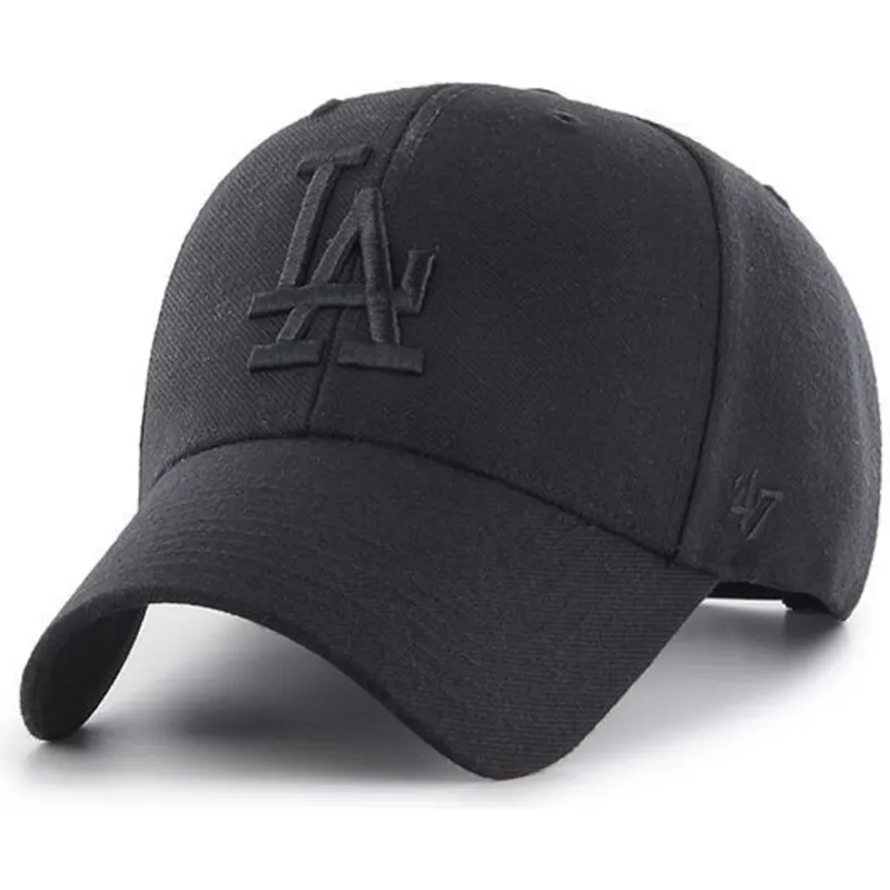 czarna-czapka-z-daszkiem-snapback-z-czarnym-logo-los-angeles-dodgers-mlb-mvp-od-47-brand