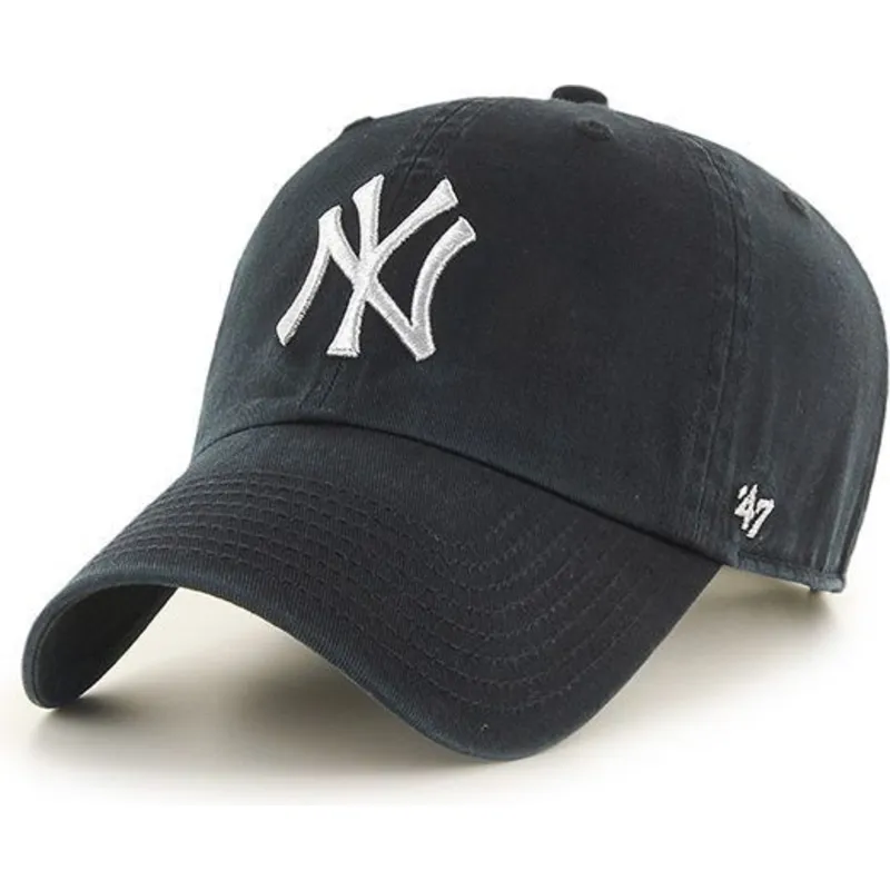 petten-gebogen-zwart-verstelbaar-plata-van-new-york-yankees-mlb-van-47-brand