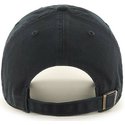 47-brand-curved-brim-silver-logo-new-york-yankees-mlb-clean-up-metallic-black-cap