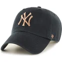 petten-gebogen-zwart-verstelbare-band-bronce-van-new-york-yankees-mlb-van-47-brand