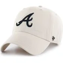 petten-gebogen-creme-verstelbaar-atlanta-braves-mlb-clean-up-van-atlanta-braves-mlb-van-47-brand