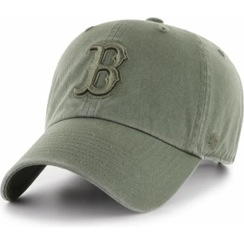 petten-gebogen-groen-verstelbaar-van-boston-red-sox-mlb-van-47-brand