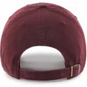 cappellino-visiera-curva-bordeaux-con-logo-bordeaux-di-new-york-yankees-mlb-clean-up-di-47-brand