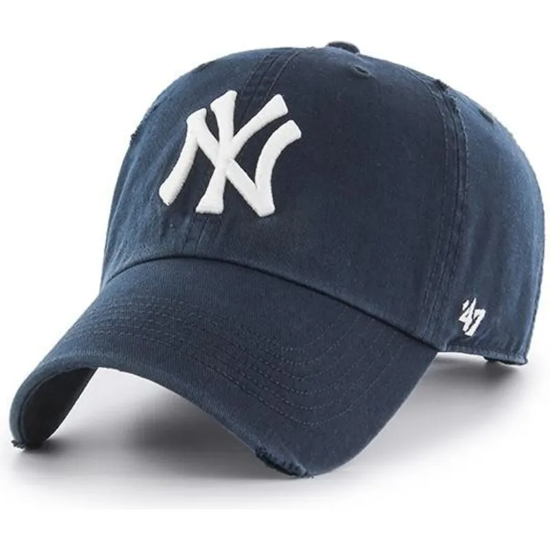 petten-gebogen-marineblauw-verstelbare-band-van-new-york-yankees-mlb-van-47-brand