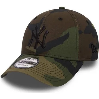 Petten gebogen camouflage verstelbaar 9FORTY Essential van New York Yankees MLB van New Era