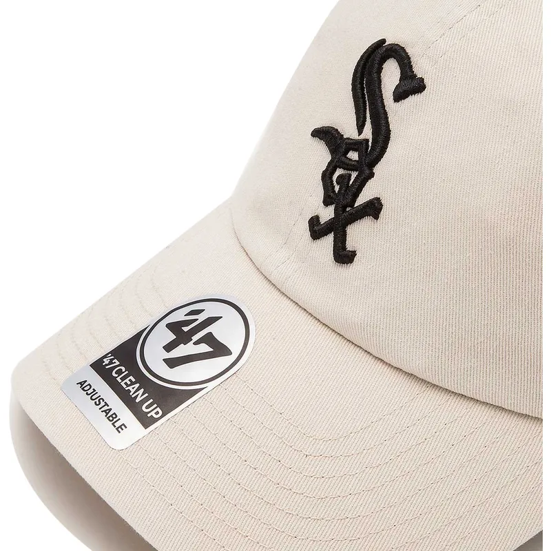 petten-gebogen-creme-verstelbaar-van-chicago-white-sox-mlb-van-47-brand