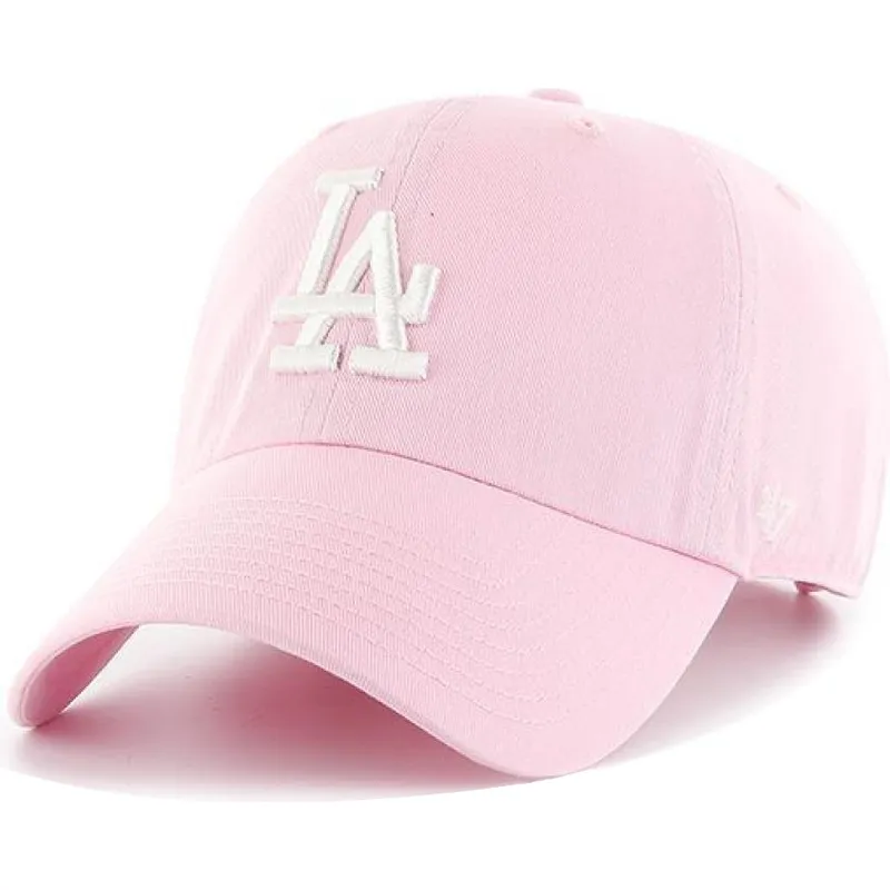 petten-gebogen-roze-verstelbare-band-van-los-angeles-dodgers-mlb-van-47-brand