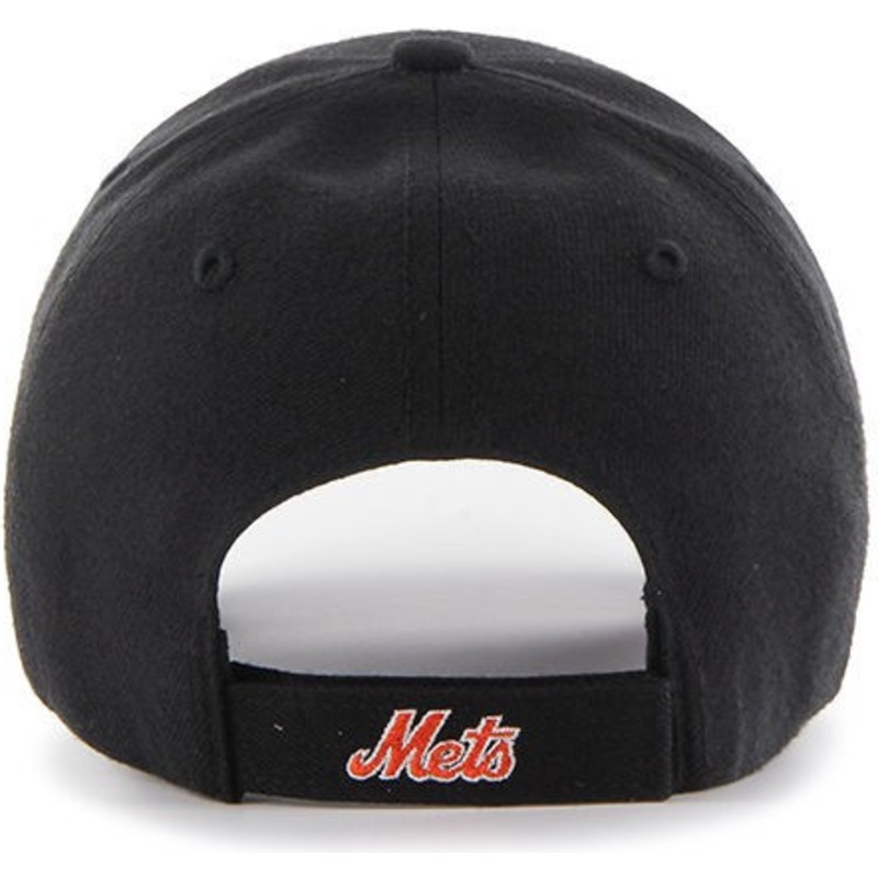 47-brand-curved-brim-orange-logo-new-york-mets-mlb-mvp-black-cap