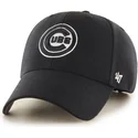 petten-gebogen-zwart-snapback-van-chicago-cubs-mlb-van-47-brand