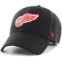 cappellino-visiera-curva-nero-con-logo-rosso-di-detroit-red-wings-nhl-mvp-di-47-brand