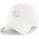 petten-gebogen-wit-verstelbare-band-rosa-van-los-angeles-dodgers-mlb-van-47-brand