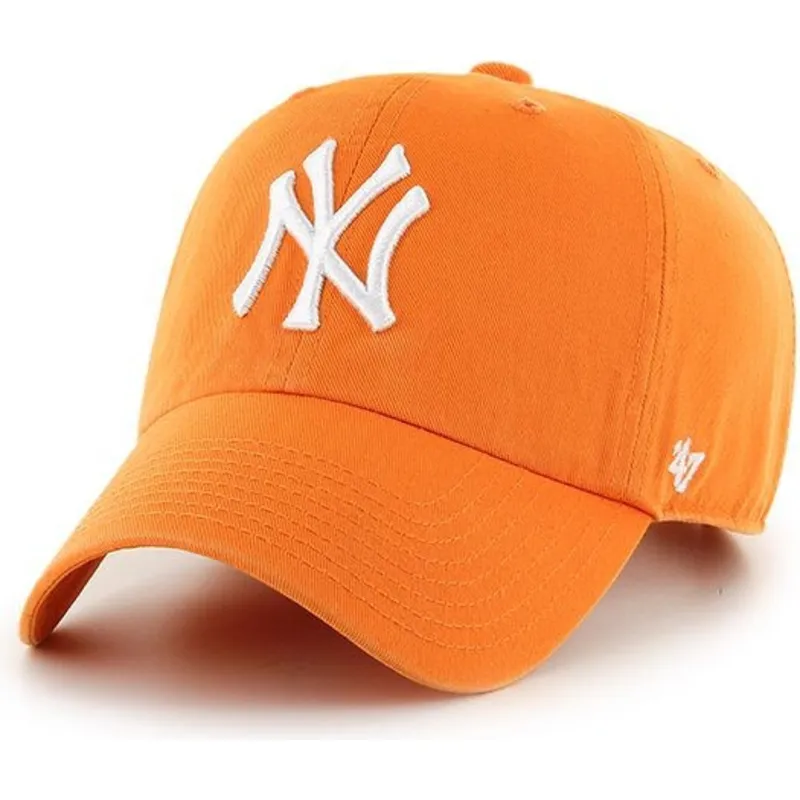 petten-gebogen-oranje-verstelbaar-vibrante-van-new-york-yankees-mlb-van-47-brand