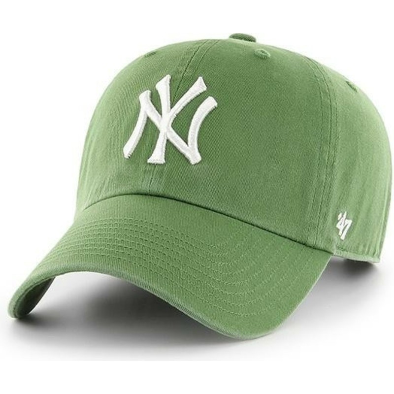 47-brand-curved-brim-new-york-yankees-mlb-clean-up-fern-green-cap