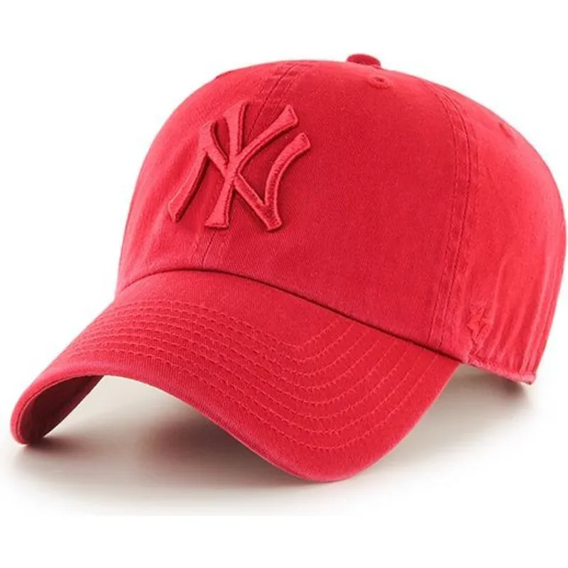 petten-gebogen-rood-verstelbaar-van-new-york-yankees-mlb-van-47-brand petten-gebogen-rood-verstelbaar-van-new-york-yankees-mlb-van-47-brand