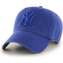 47-brand-curved-brim-shinyblue-logo-new-york-yankees-mlb-clean-up-blue-cap
