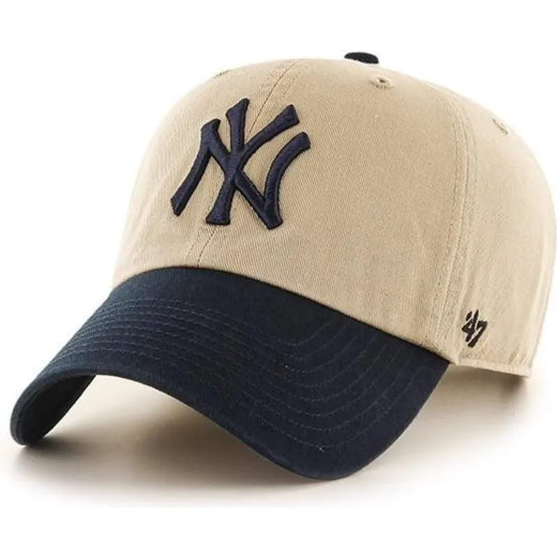 petten-gebogen-beige-verstelbaar-van-new-york-yankees-mlb-van-47-brand