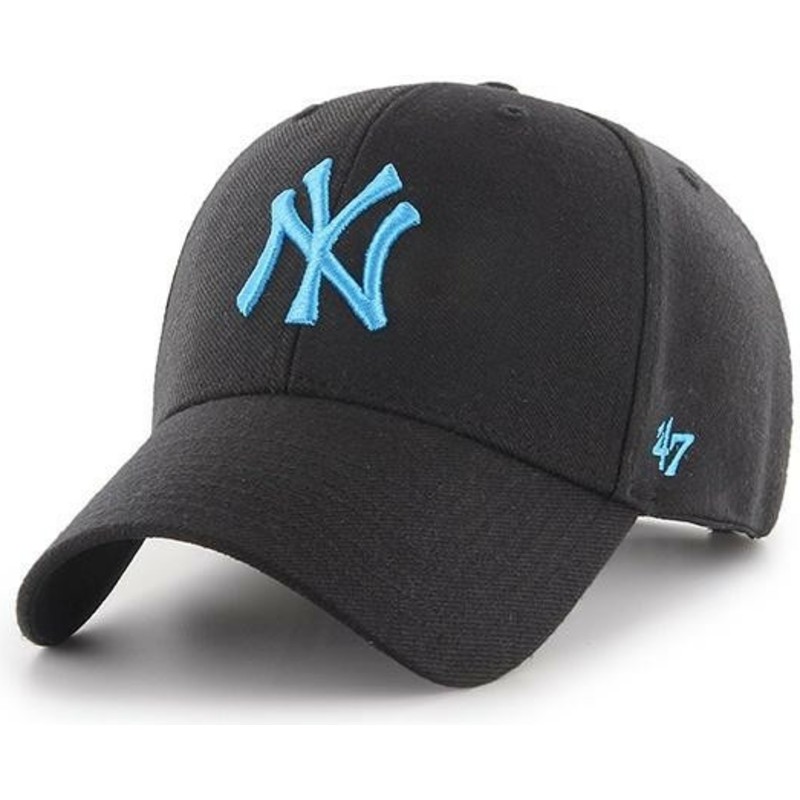 gorra-curva-negra-snapback-con-logo-azul-de-new-york-yankees-mlb-mvp-de-47-brand