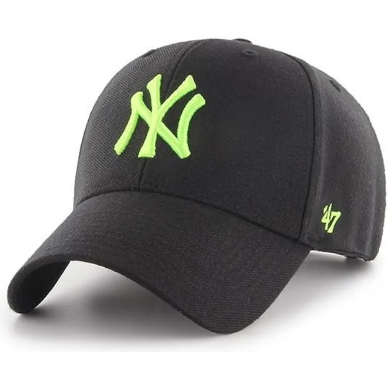 petten-gebogen-zwart-snapback-van-new-york-yankees-mlb-van-47-brand