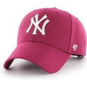 47-brand-curved-brim-new-york-yankees-mlb-mvp-galaxy-pink-snapback-cap