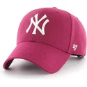 petten-gebogen-roze-snapback-galaxy-van-new-york-yankees-mlb-van-47-brand