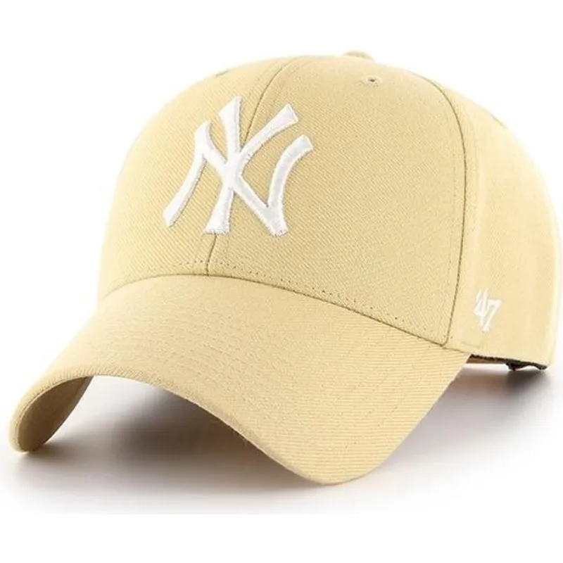petten-gebogen-geel-snapback-oro-claro-van-new-york-yankees-mlb-van-47-brand petten-gebogen-geel-snapback-oro-claro-van-new-york-yankees-mlb-van-47-brand