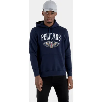 Felpa con cappuccio blu marino Pullover Hoody di New Orleans Pelicans NBA di New Era