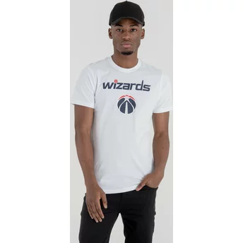 Camiseta de manga corta blanca de Washington Wizards NBA de New Era
