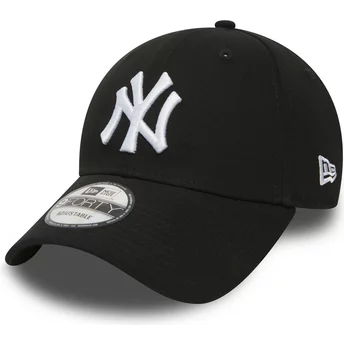 Gorra curva negra ajustable 9FORTY Essential de New York Yankees MLB de New Era