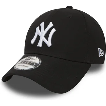 Wyginięta czapka czarna z regulacją 9FORTY Essential New York Yankees MLB New Era