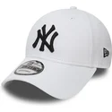 cappellino-visiera-curva-bianco-regolabile-9forty-essential-di-new-york-yankees-mlb-di-new-era