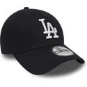 cappellino-visiera-curva-blu-marino-aderente-39thirty-classic-di-los-angeles-dodgers-mlb-di-new-era