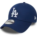 cappellino-visiera-curva-blu-aderente-39thirty-essential-di-los-angeles-dodgers-mlb-di-new-era