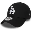 casquette-courbee-noire-ajustee-39thirty-essential-los-angeles-dodgers-mlb-new-era