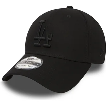 Petten gebogen zwart fitted 39THIRTY Essential van Los Angeles Dodgers MLB van New Era