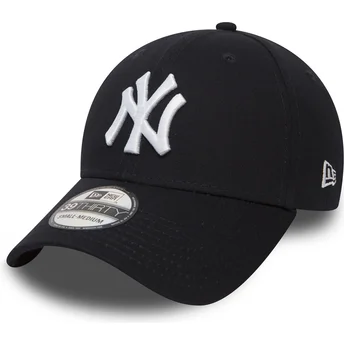 cappellino-visiera-curva-blu-marino-aderente-39thirty-classic-di-new-york-yankees-mlb-di-new-era