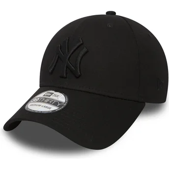 Sort buet kasket med sort logo fitted 39THIRTY Classic fra New York Yankees MLB fra New Era