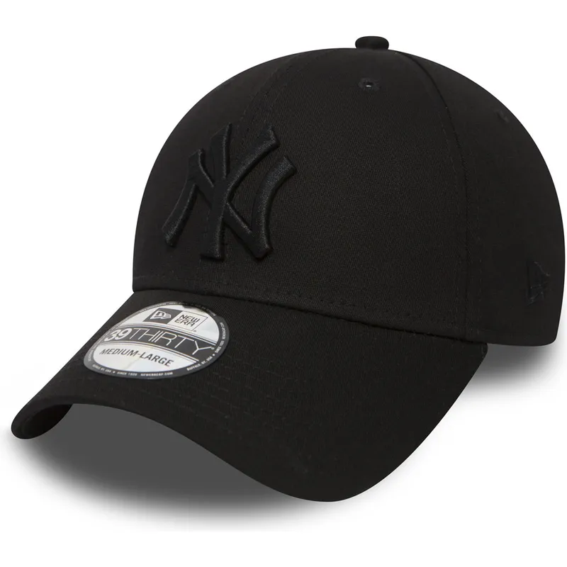 petten-gebogen-zwart-aangepast-39thirty-classic-van-new-york-yankees-mlb-van-new-era