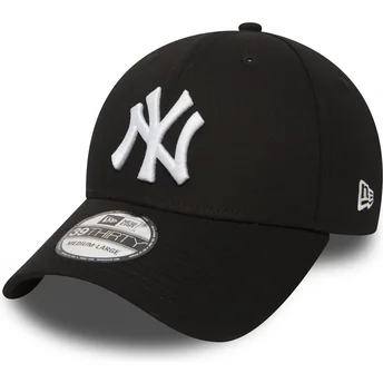 Czarna dopasowana czapka z zakrzywionym daszkiem 39THIRTY Classic New York Yankees MLB New Era