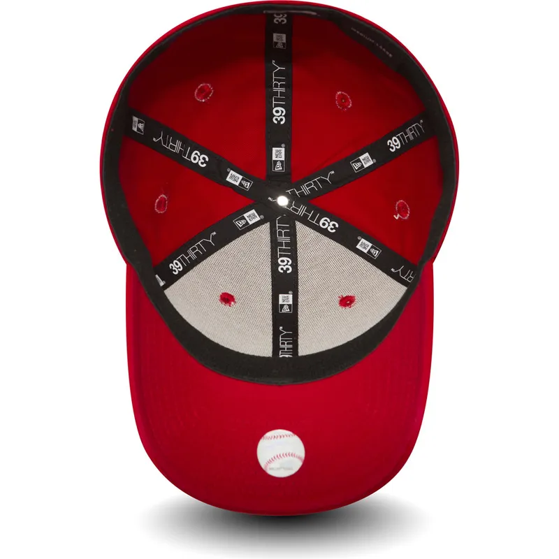 rote-gebogene-verstellbare-39thirty-classic-kappe-der-new-york-yankees-mlb-von-new-era