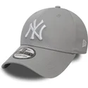 casquette-courbee-grise-ajustee-39thirty-classic-new-york-yankees-mlb-new-era