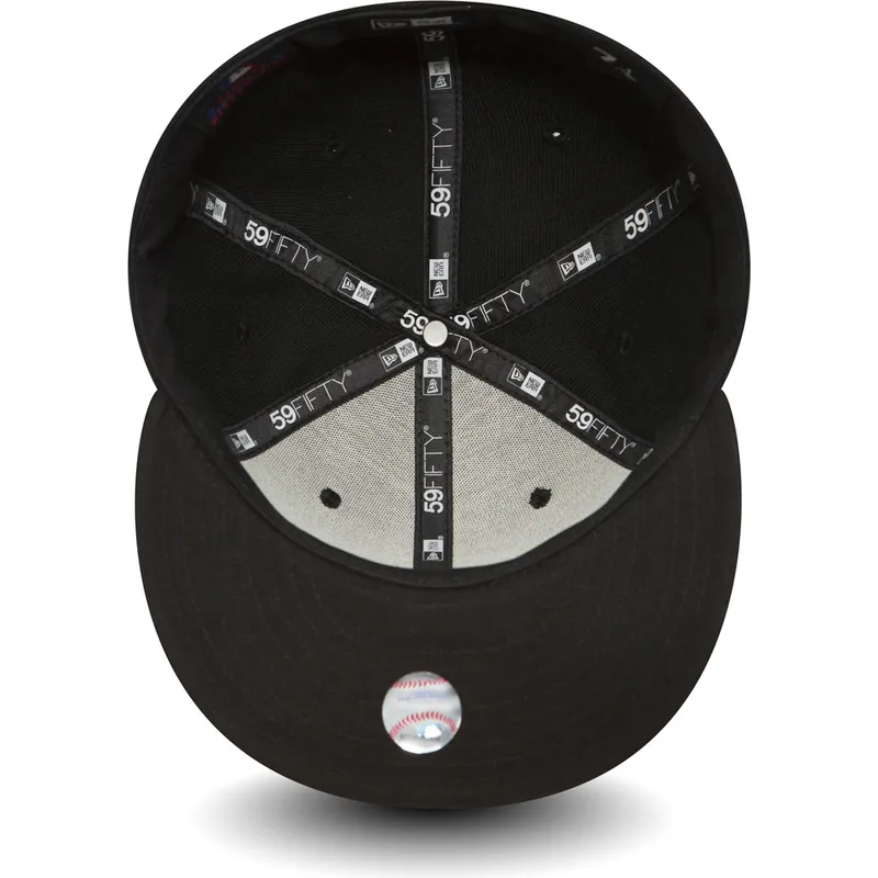 sort-fitted-59fifty-essential-flad-kasket-fra-los-angeles-dodgers-mlb-fra-new-era