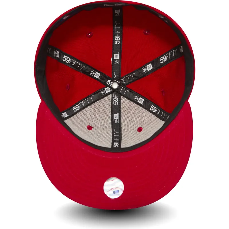 petten-plat-rood-fitted-59fifty-essential-van-los-angeles-dodgers-mlb-van-new-era