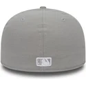 cappellino-visiera-piatta-grigio-aderente-59fifty-essential-di-los-angeles-dodgers-mlb-di-new-era