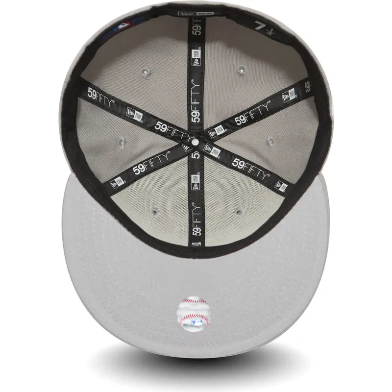 petten-plat-grijs-fitted-59fifty-essential-van-los-angeles-dodgers-mlb-van-new-era