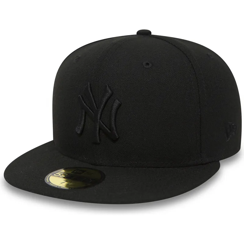 petten-plat-zwart-aangepast-59fifty-black-on-black-van-new-york-yankees-mlb-van-new-era