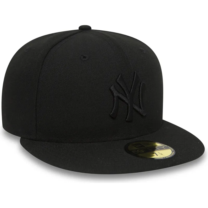 petten-plat-zwart-aangepast-59fifty-black-on-black-van-new-york-yankees-mlb-van-new-era